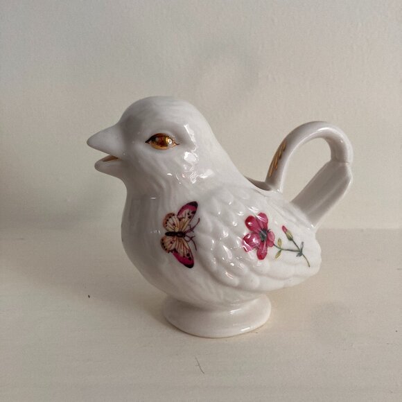 Grace's Teaware - Set of 2 Bird Creamers Butterflies, Bees, Bird Bud Vases - Picture 8 of 15